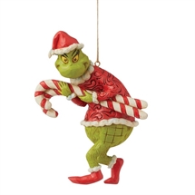 Grinch stealing candy canes Ornament